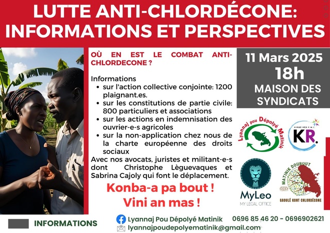 Chlordecone : réunion d'information à FORT DE FRANCE