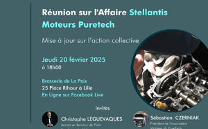 Stellantis Moteur Puretech - Réunion publique le Jeudi 20 février à Lille